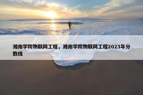 湘南学院物联网工程，湘南学院物联网工程2023年分数线