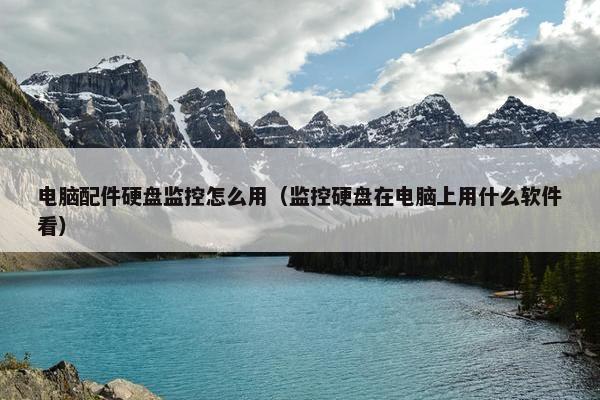 电脑配件硬盘监控怎么用（监控硬盘在电脑上用什么软件看）