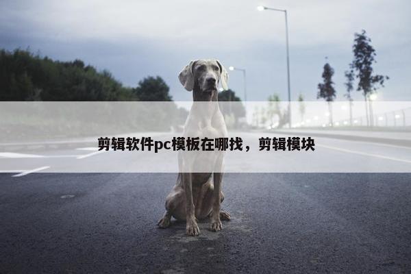 剪辑软件pc模板在哪找，剪辑模块