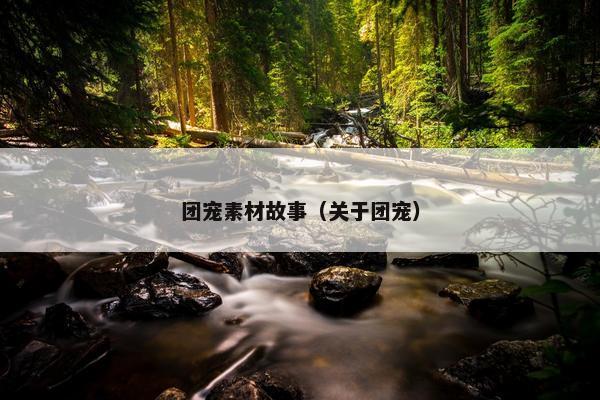 团宠素材故事（关于团宠）