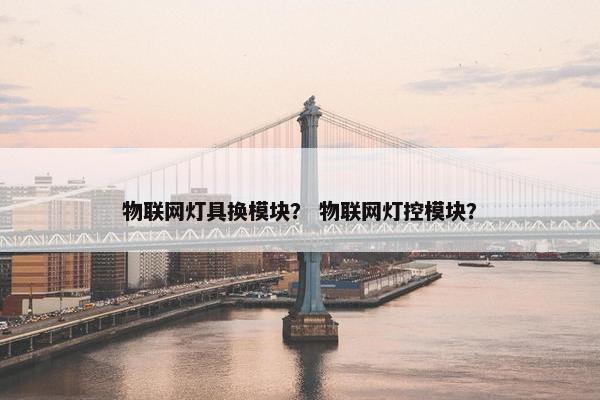 物联网灯具换模块？ 物联网灯控模块？