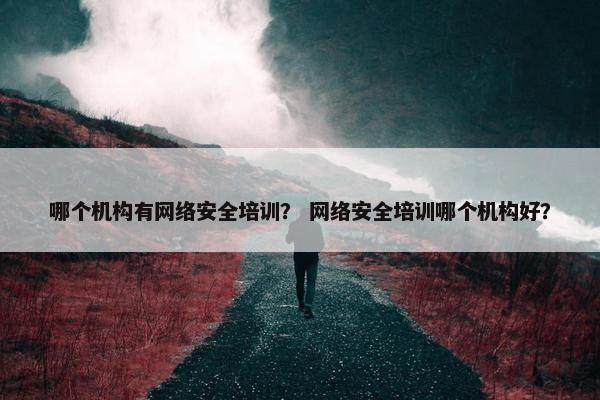 哪个机构有网络安全培训？ 网络安全培训哪个机构好？