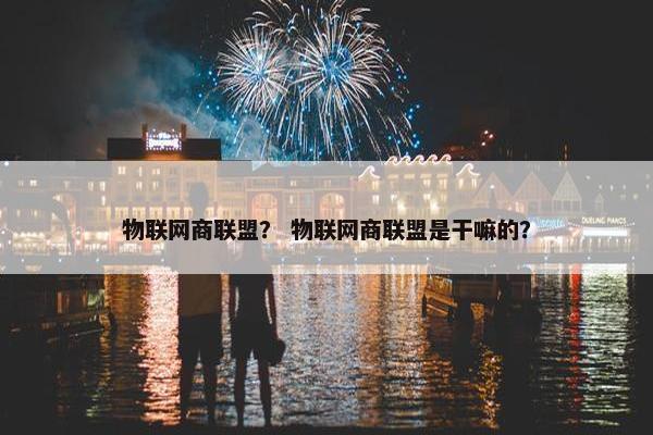 物联网商联盟？ 物联网商联盟是干嘛的？
