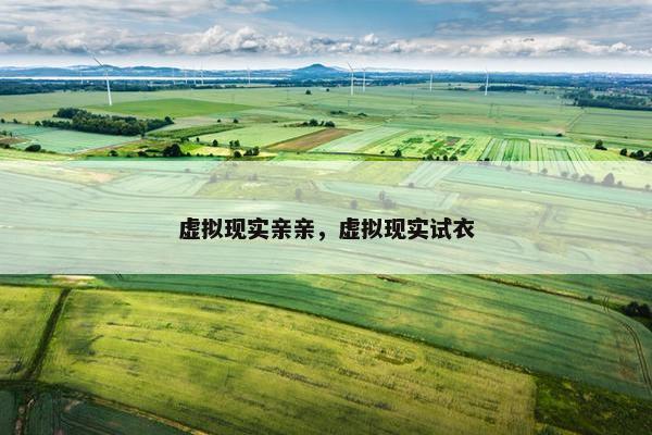 虚拟现实亲亲，虚拟现实试衣