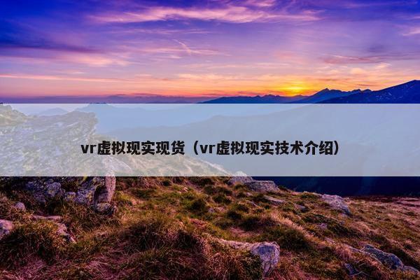 vr虚拟现实现货（vr虚拟现实技术介绍）