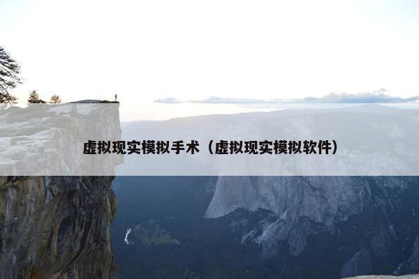 虚拟现实模拟手术（虚拟现实模拟软件）