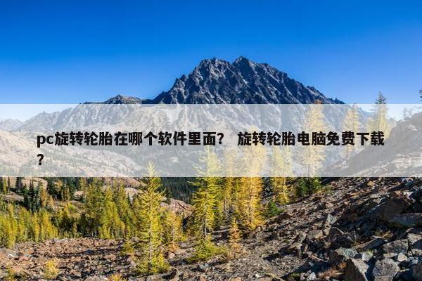 pc旋转轮胎在哪个软件里面？ 旋转轮胎电脑免费下载？