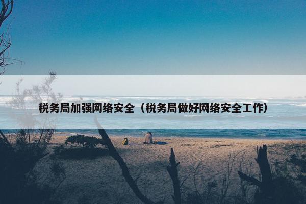 税务局加强网络安全（税务局做好网络安全工作）