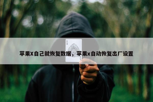 苹果X自己就恢复数据，苹果x自动恢复出厂设置