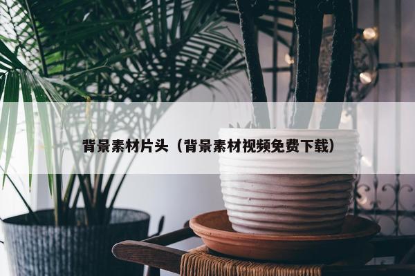 背景素材片头（背景素材视频免费下载）