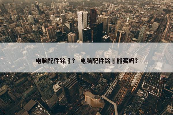 电脑配件铭瑄？ 电脑配件铭瑄能买吗？