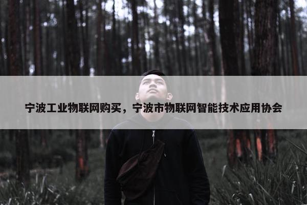 宁波工业物联网购买，宁波市物联网智能技术应用协会