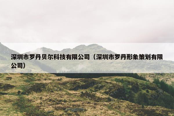 深圳市罗丹贝尔科技有限公司（深圳市罗丹形象策划有限公司）