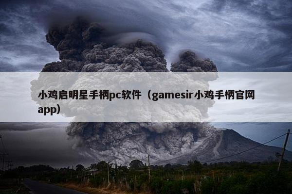 小鸡启明星手柄pc软件（gamesir小鸡手柄官网app）