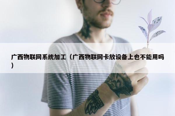 广西物联网系统加工（广西物联网卡放设备上也不能用吗）