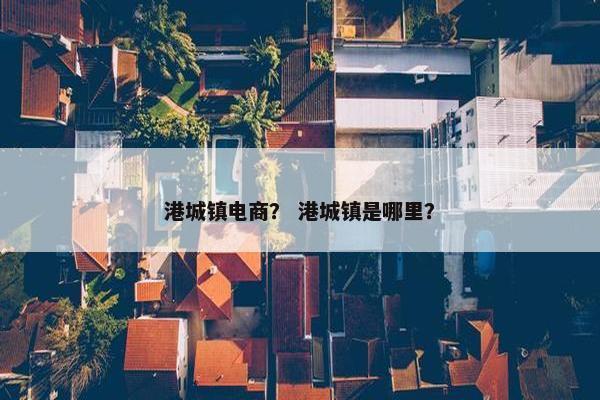 港城镇电商？ 港城镇是哪里？