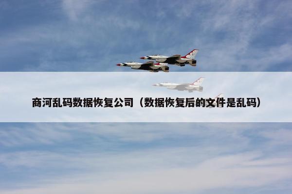商河乱码数据恢复公司（数据恢复后的文件是乱码）