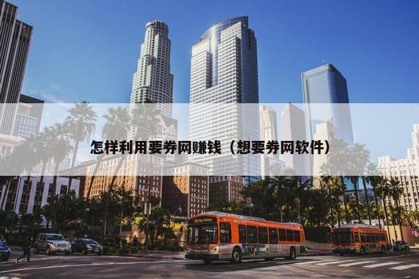 怎样利用要券网赚钱（想要券网软件）