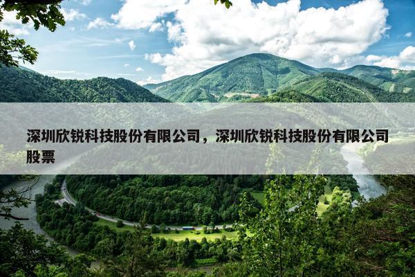 深圳欣锐科技股份有限公司，深圳欣锐科技股份有限公司股票
