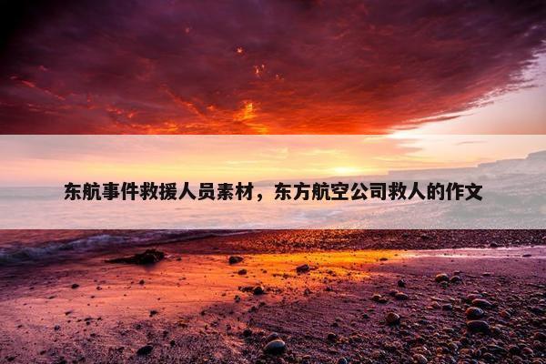 东航事件救援人员素材，东方航空公司救人的作文