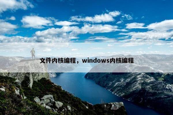 文件内核编程，windows内核编程
