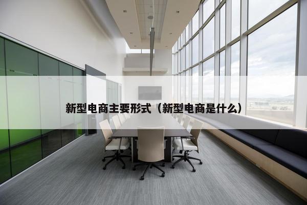 新型电商主要形式（新型电商是什么）