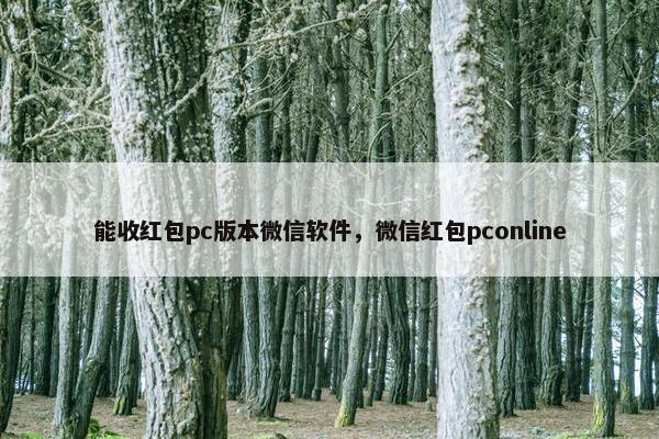 能收红包pc版本微信软件，微信红包pconline