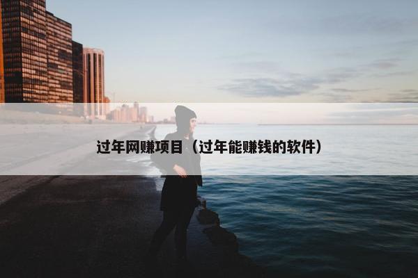 过年网赚项目（过年能赚钱的软件）