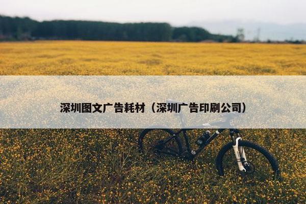 深圳图文广告耗材（深圳广告印刷公司）
