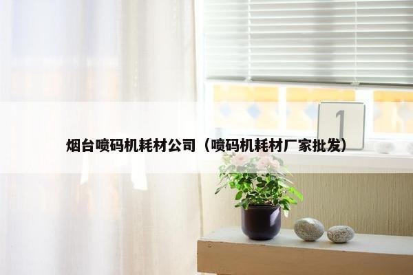 烟台喷码机耗材公司（喷码机耗材厂家批发）