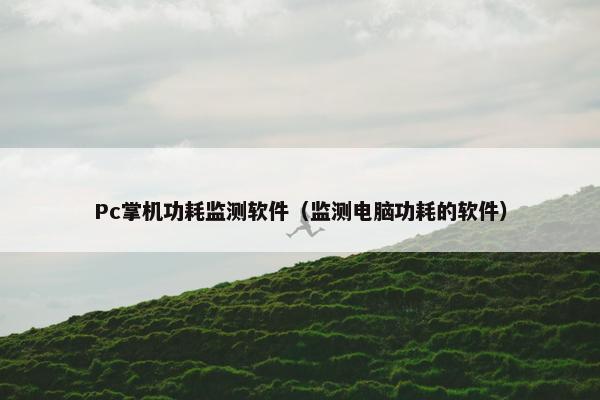 Pc掌机功耗监测软件（监测电脑功耗的软件）