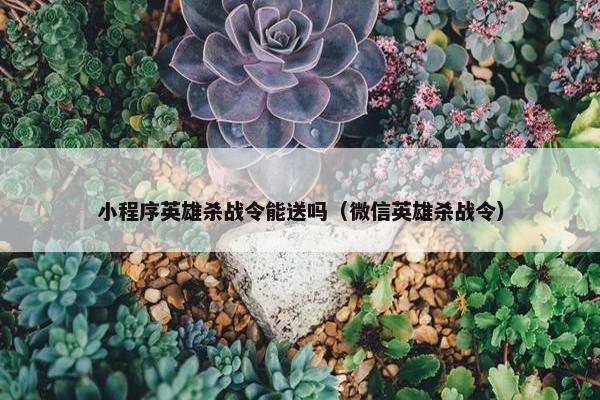 小程序英雄杀战令能送吗（微信英雄杀战令）