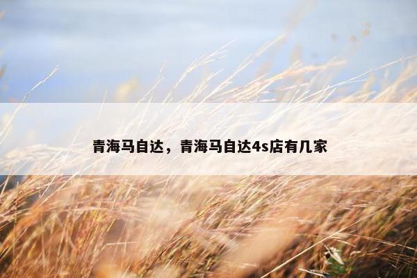 青海马自达，青海马自达4s店有几家