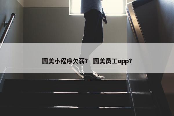 国美小程序欠薪？ 国美员工app？