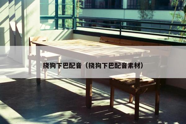 挠狗下巴配音（挠狗下巴配音素材）