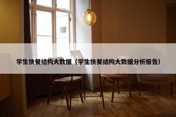 学生快餐结构大数据（学生快餐结构大数据分析报告）