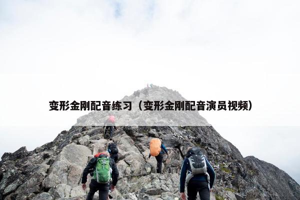 变形金刚配音练习（变形金刚配音演员视频）