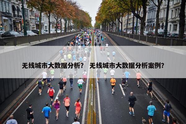 无线城市大数据分析？ 无线城市大数据分析案例？