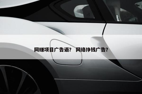 网赚项目广告语？ 网络挣钱广告？