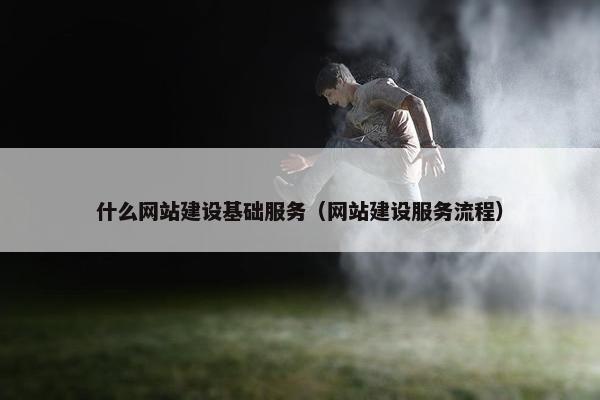 什么网站建设基础服务（网站建设服务流程）