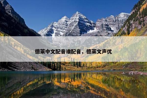 德莱中文配音谁配音，德莱文声优