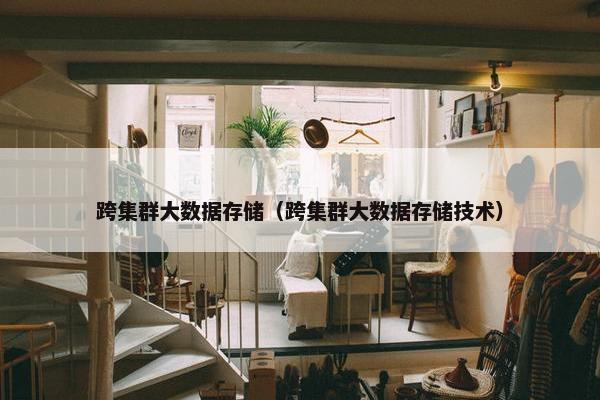 跨集群大数据存储（跨集群大数据存储技术）