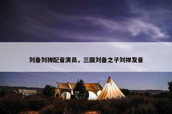 刘备刘禅配音演员，三国刘备之子刘禅发音