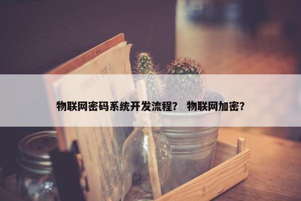 物联网密码系统开发流程？ 物联网加密？