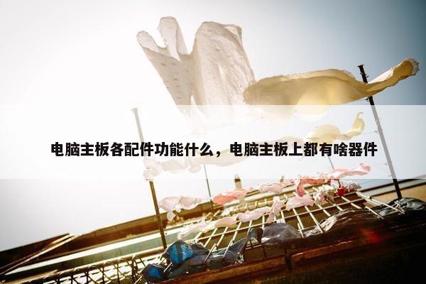 电脑主板各配件功能什么，电脑主板上都有啥器件
