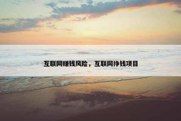 互联网赚钱风险，互联网挣钱项目