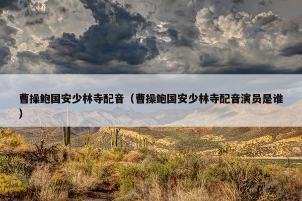 曹操鲍国安少林寺配音（曹操鲍国安少林寺配音演员是谁）