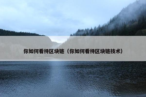 你如何看待区块链（你如何看待区块链技术）