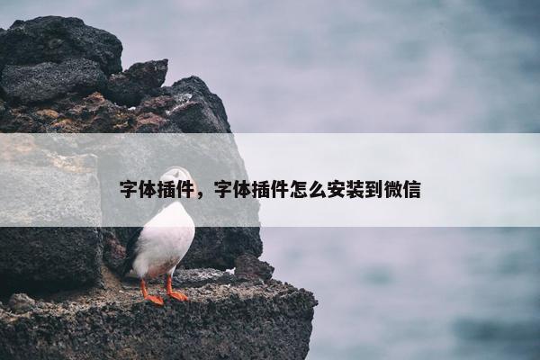 字体插件，字体插件怎么安装到微信