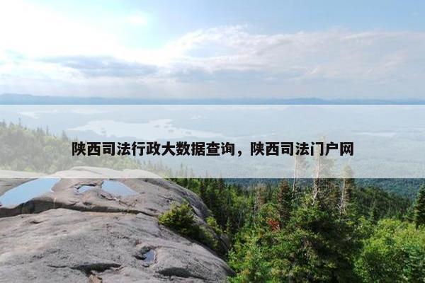 陕西司法行政大数据查询，陕西司法门户网